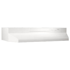 Broan F403011 Two-Speed Four-Way Convertible Range Hood, 30-Inch, White on White