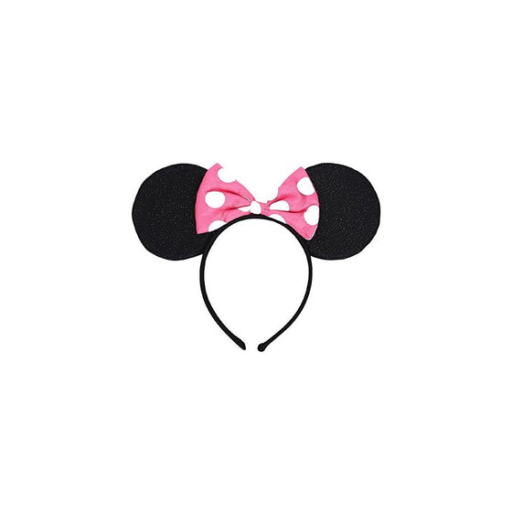 Amscan Minnie Mouse Deluxe Mouse Ears Headband-1 Piece