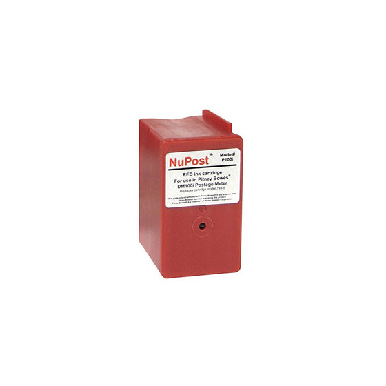 Nupost Pitney Bowes Postage Meter Dm100i/Dm200l/P700 Red Ink Cartridge 3000 Yield