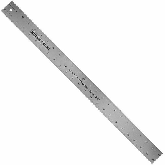 24" STAINLESS STEEL CENTER FINDER RULER By Peachtree Woodworking - PW1366