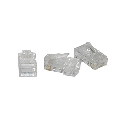 C2G/Cables to Go 01940 RJ45 Cat5 8x8 Modular Plug for Flat Stranded Cable Multipack (50 Pack)