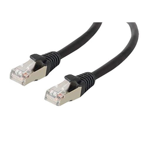 C2G/Cables to Go 28690 Cat5E Molded Shielded (STP) Network Patch Cable, Black (3 Feet/0.91 Meters)