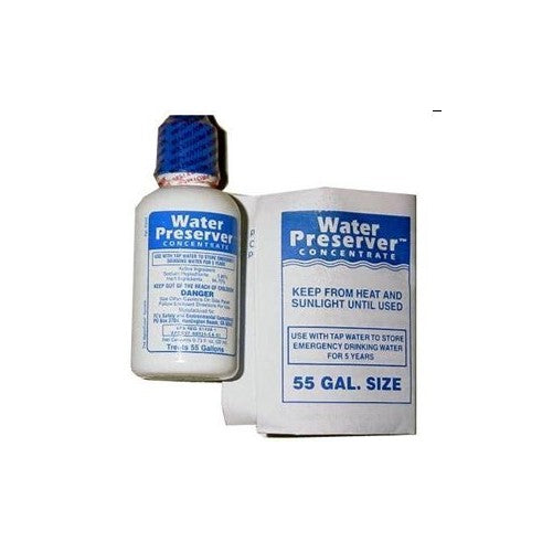 55 Gallon Water Preserver Concentrate 5 Year Emergency Disaster Preparedness, Survival Kits, Emergency Water Storage, Earthquake, Hurricane, Safety