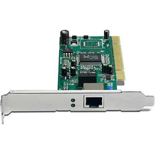 TRENDnet 32-bit 10/100/1000Mbps Copper Gigabit PCI Adapter, Up to 2000Mbps Speed in Full-Duplex, Built-in FIFO (8K/64K) Buffers, TEG-PCITXR