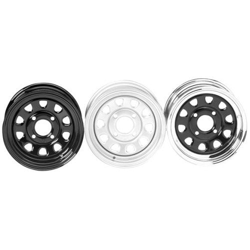 ITP Delta Steel Front/Rear Wheel - 12x7 (43 offset) 4/156/Black