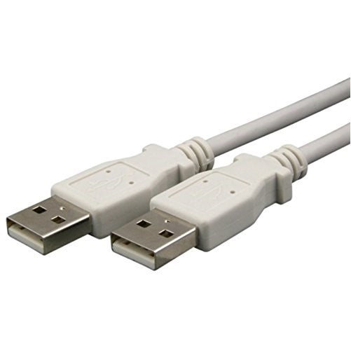 eForCity 6Ft White USB 2.0 A to A Type Male To Male Cable Cord For Computer