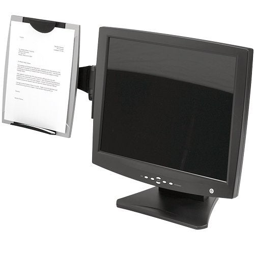 Fellowes(R) Office Suites Monitor Mount Copyholder, Black/Silver