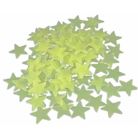CJESLNA 1 Pack of 100pcs Home Wall Glow in the Dark Star Stickers Decal Baby Kids Room