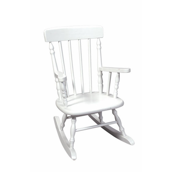 Gift Mark Deluxe Children's Spindle Rocking Chair, White