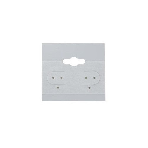 Beadaholique Earring Hang Cards Grey Flocked 1.5 X 1.5 Inches (100)
