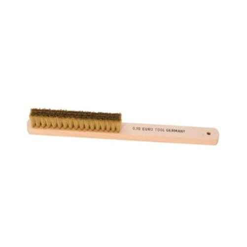 Wood Handle Metal Brush, Brass | BRS-968.00