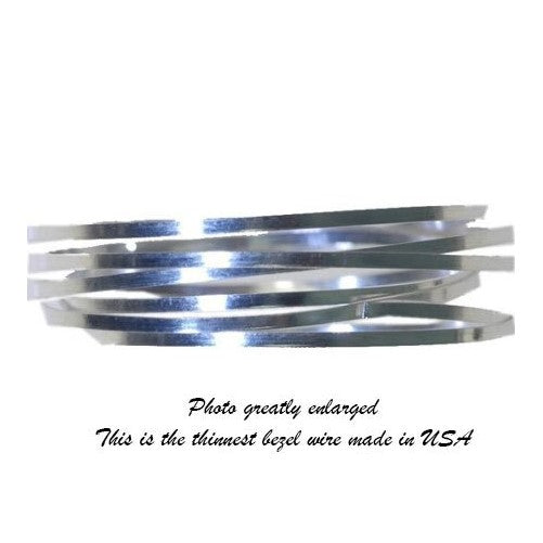 Bezel Wire Cloisonne Strip .999 Fine Silver Flat .040" X .010" (Qty=24 Inches)