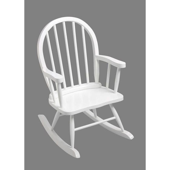 GiftMark 3600W Windsor Childrens Rocking Chair White