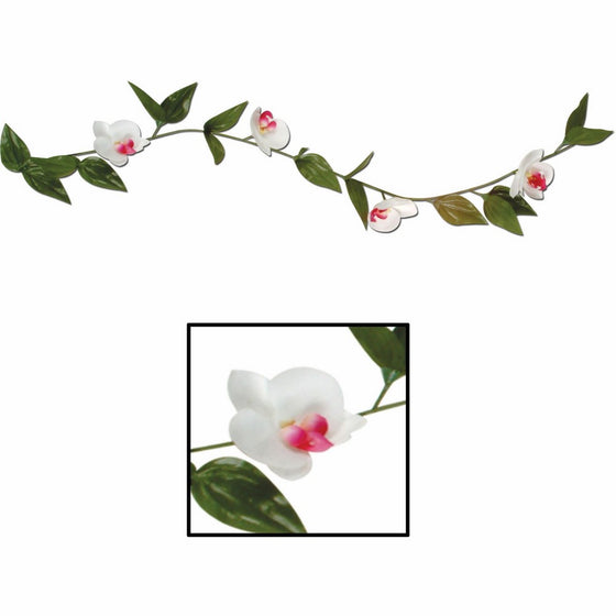 Elite Collection Orchid Garland (white) Party Accessory(1 count) (1/Pkg)