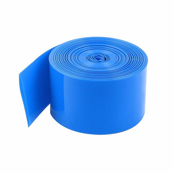 10Meters 29.5mm Width PVC Heat Shrink Wrap Blue for 1 x 18650 Battery