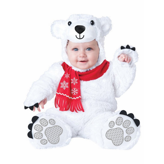 InCharacter Costumes Baby's Lil' Polar Bear Costume, White, Medium