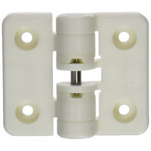 Sugatsune HG-YJ50IV Polyacetal Detent Hinge with Holes, 50mm Leaf Height, 60mm Open Width, 5 lbs inch Torque, Ivory