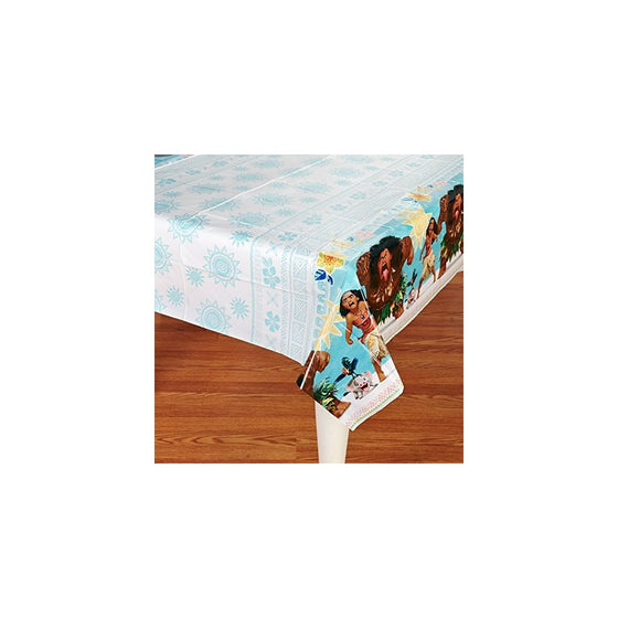 American Greetings Moana 54" x 96" Plastic Table Cover