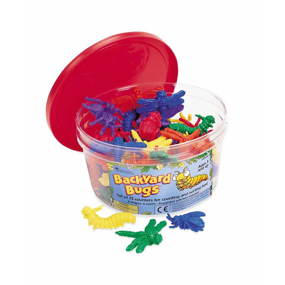 Learning Resources Backyard Bugs Counters, Set Of 72