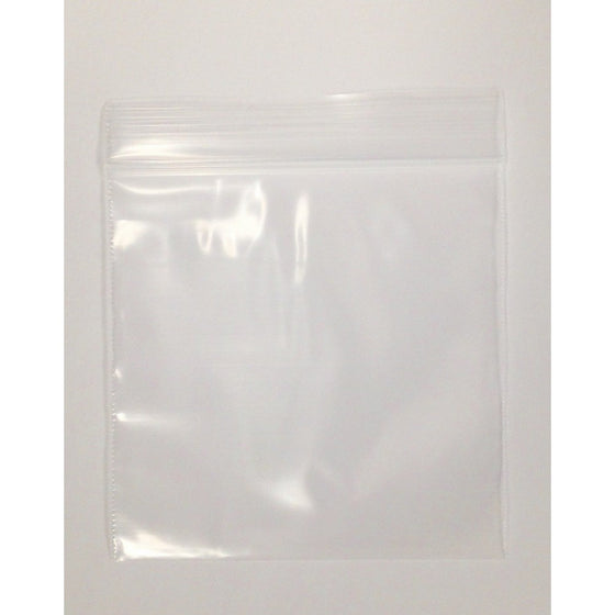 3" x 3", 2Mil Clear Reclosable Zip Lock Bags, case of 1,000