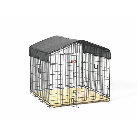 Lucky Dog Travel Kennel, 36" by 40" by 36", Black