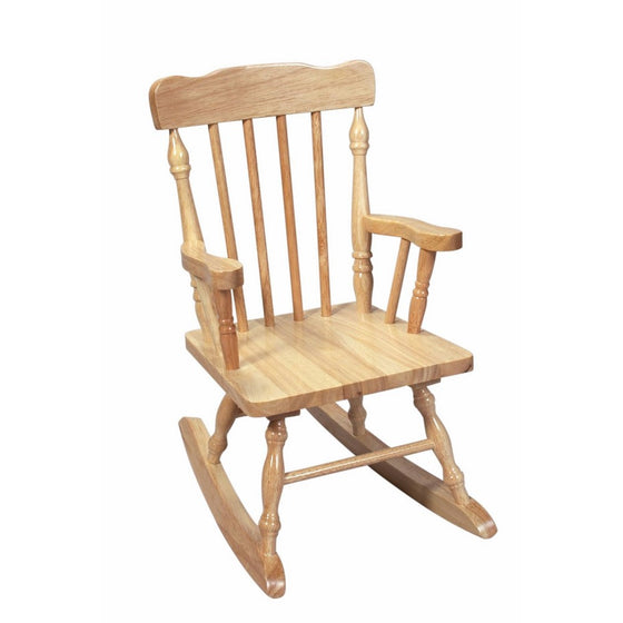 Gift Mark Child's Colonial Rocking Chair, Natural