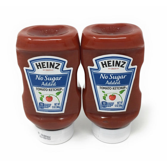Heinz Reduced Sugar Ketchup, 13 oz (Pack of 2)(packaging may vary)