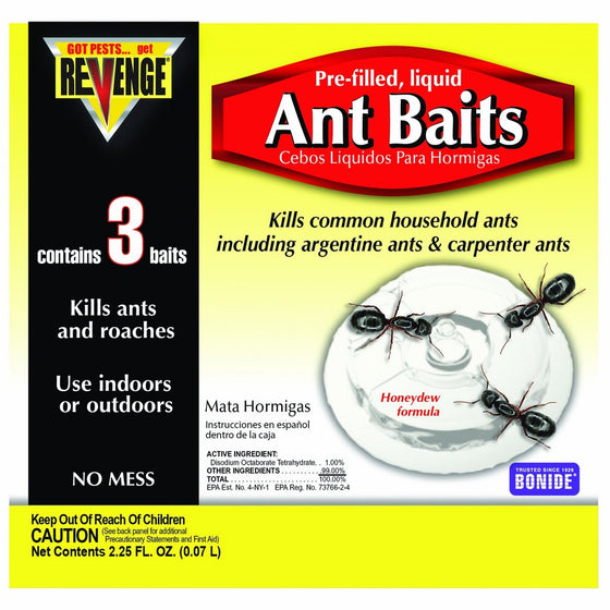Bonide Chemical 45100 3-Count Revenge Ant Baits