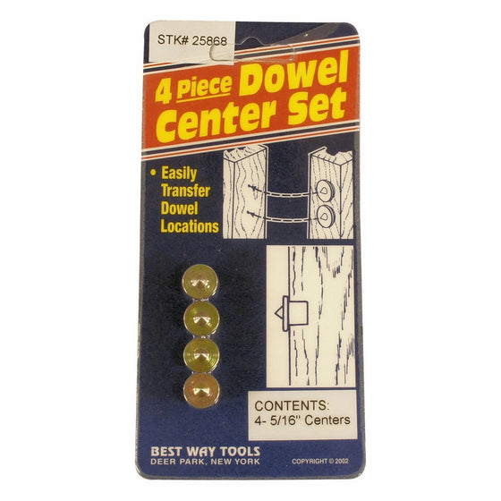 Best Way Tools 25868 5/16-Inch Dowel Center Set
