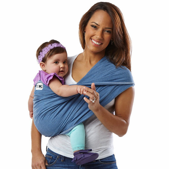 Baby K'tan ORIGINAL Cotton Wrap style Baby Carrier, Denim, Small
