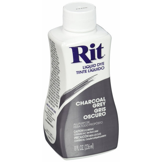 Rit Dye 88620 Rit All-Purpose Liquid Dye, Charcoal Grey