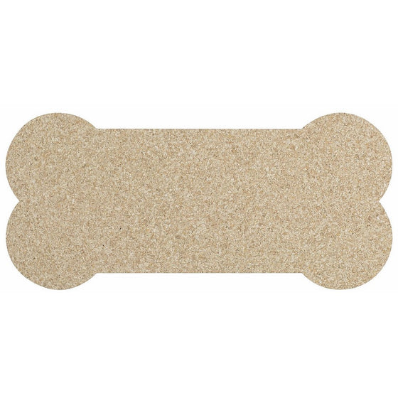 ORE Pet Recycled Rubber Skinny Bone Placemat - Natural