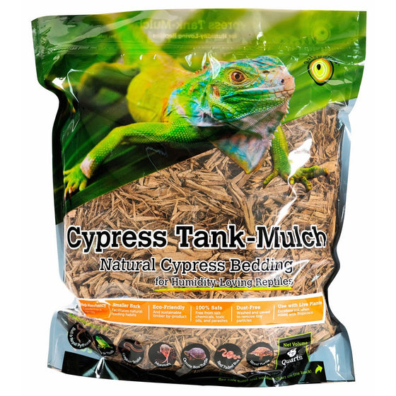 Galapagos (05054) Cypress Tank Mulch Forest Floor Bedding, 8-Quart, Natural