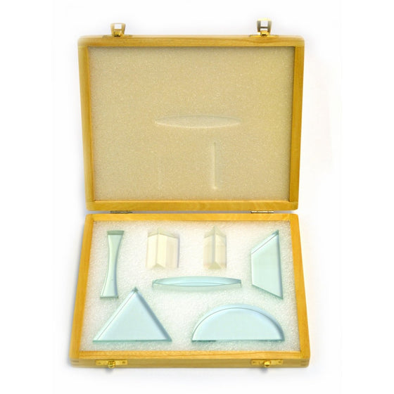 Eisco 7 Piece Glass Prism Set: 0.5" (approximately 13mm) thickness