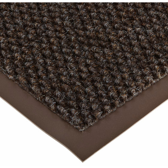 Notrax 136 Polynib Entrance Mat, for Lobbies and Indoor Entranceways, 3' Width x 4' Length x 1/4" Thickness, Brown