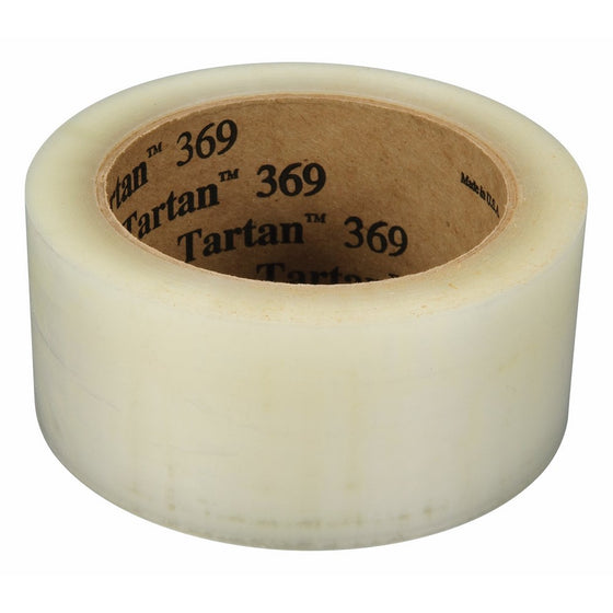 Tartan Box Sealing Tape 369 Clear, 48 mm x 100 m, Conveniently Packaged (Pack of 6)