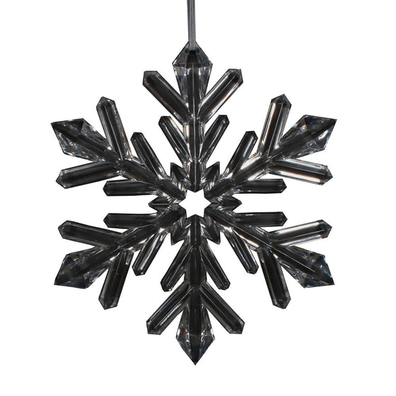 8.75" Clear Snowflake Ornament