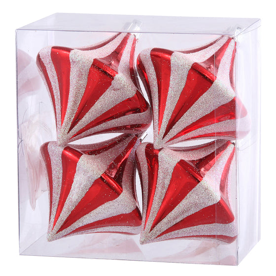 3.5" Candy Cane Diamond Drop 4/Box