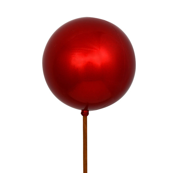18" Red Ball Ornament UV Pick 6/Bag