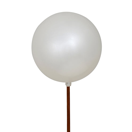 18" White Ball Ornament UV Pick 6/Bag