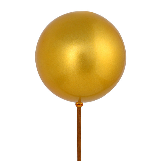 18" Honey Gold Ball Ornmnt UV Pick 6/Bag