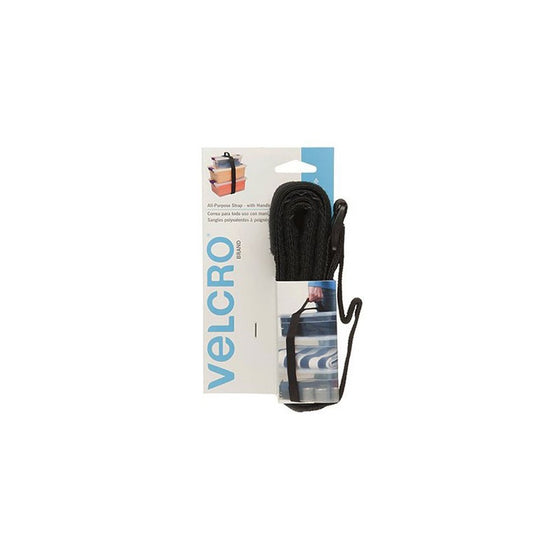 VELCRO Brand 90482 - All Purpose Straps - 6' x 2" All Purpose Strap w/Handle, 1 Ct. - Black