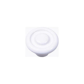 Laurey 1542 Mesa Circle Impression 1-3/8-Inch Diameter Ceramic Knob, White