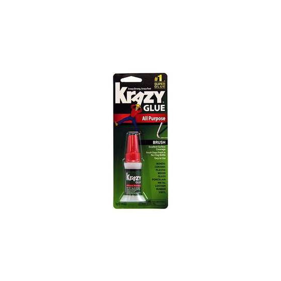 Krazy Glue KG92548R Instant Krazy Glue 0.18-Ounce All Purpose Brush