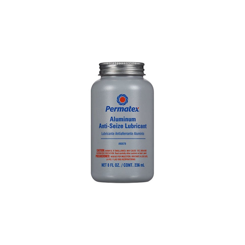 Permatex 80078 Anti-Seize Lubricant with Brush Top Bottle, 8 oz.