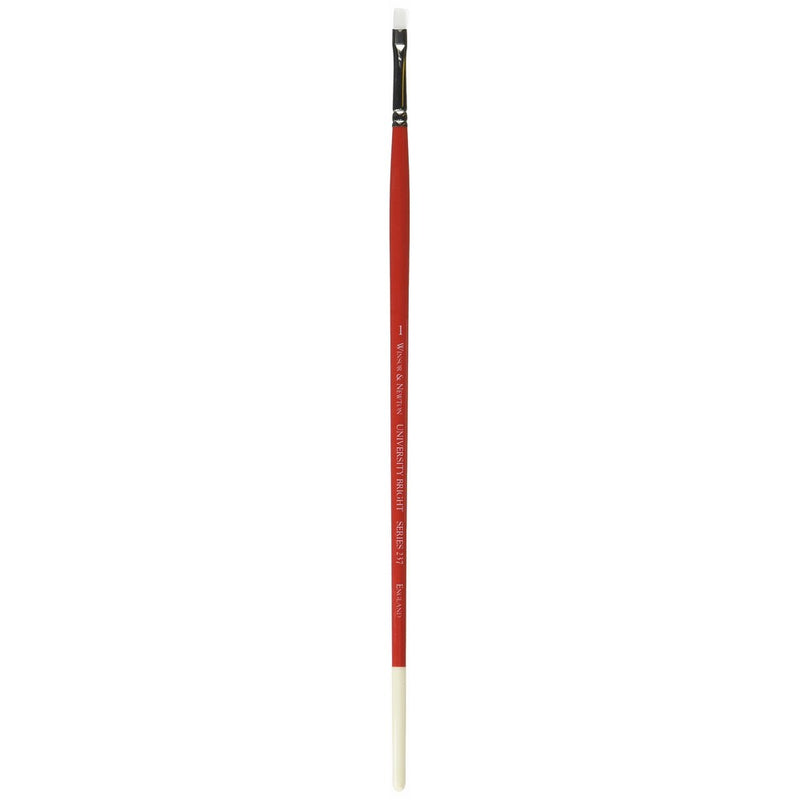 Winsor & Newton 5418001 University Series 237 Bright Long Handle Brush, Size 1