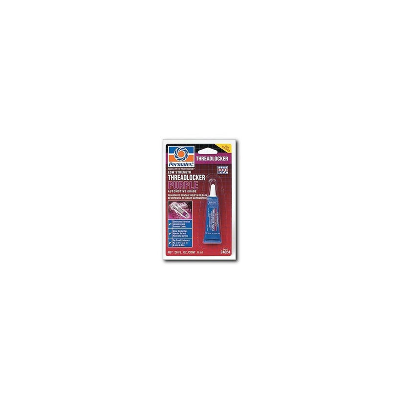 Permatex 24024 Low Strength Threadlocker Purple, 6 ml Tube