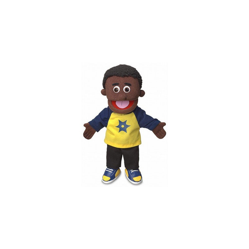 14" Jordan, Black Boy, Hand Puppet