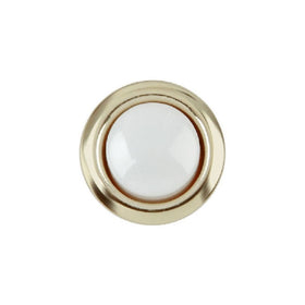 THOMAS & BETTS DH1202 White/Gold Round Push Button