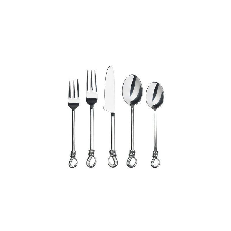 Gourmet Settings Twist 20-Piece Flatware Set, Service for 4